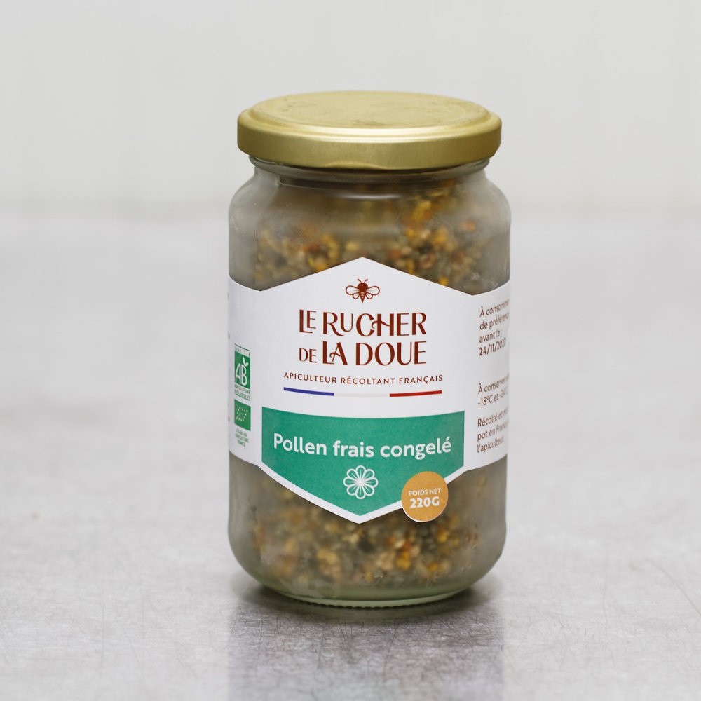 Pollen bio frais congelé