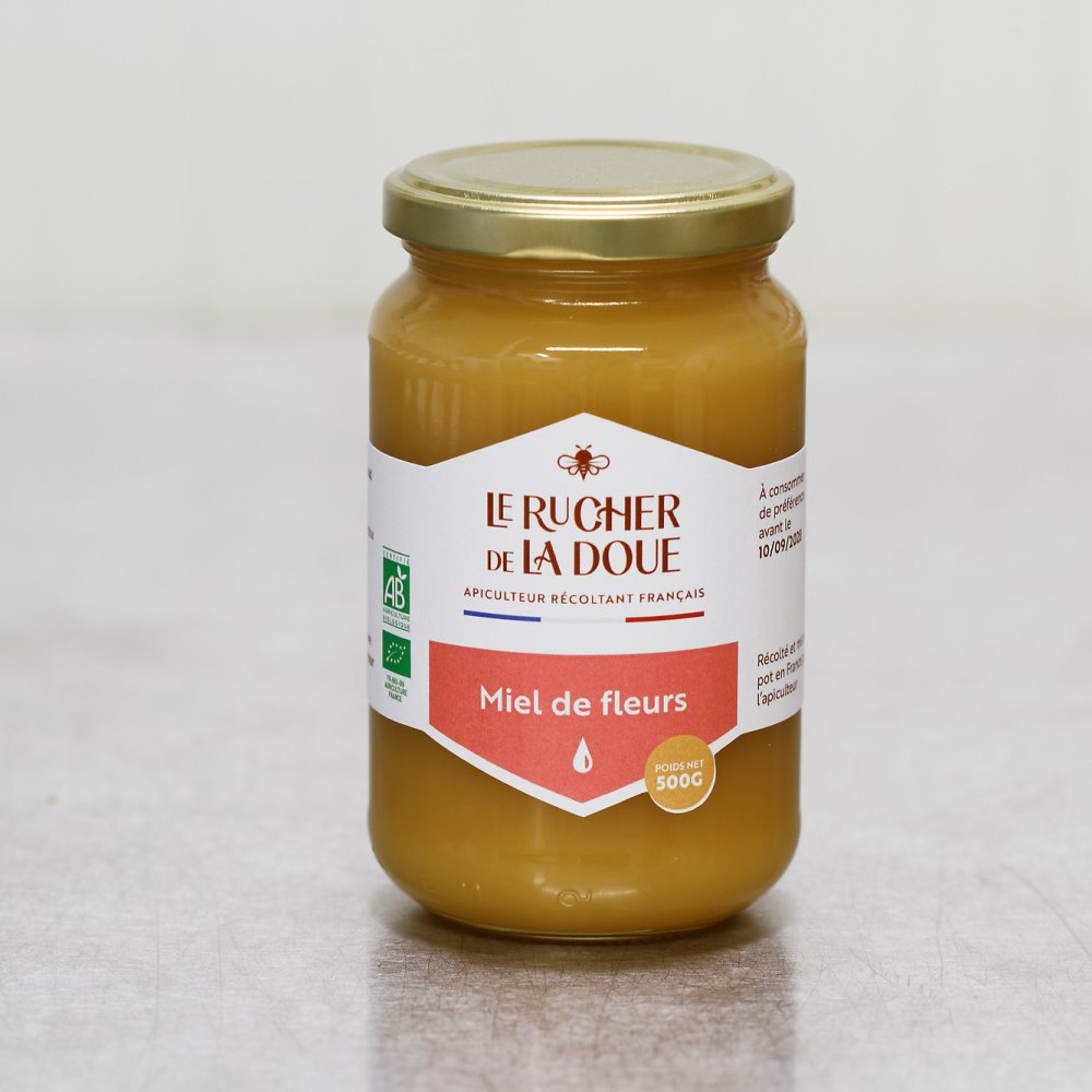 Miel bio de fleurs